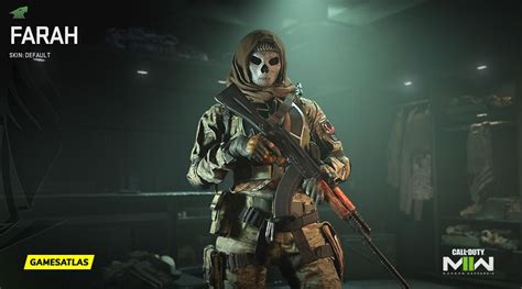 Modern warfare, Farah, Female characters