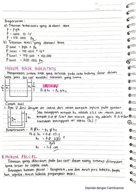 SOLUTION: Fluida statis tekanan tekanan hidrostatis hukum pascal hukum ...
