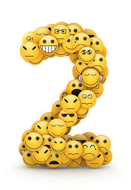 Zahl - Nummer - Number 2 | Emoticonos, Fiesta de cumpleaños emoji, Dibujos para amigas