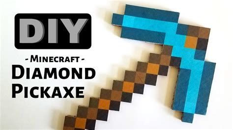 Minecraft Papercraft Diamond Pickaxe Diy | Images and Photos finder