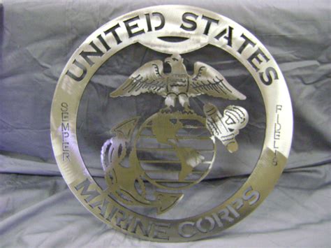 Metal Sign, Steel Sign "United States Marine Corp" Metal Sign, Military Sign, Wall decor, Metal ...