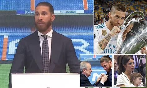 Sergio Ramos breaks down in tears during emotional Real Madrid farewell ...