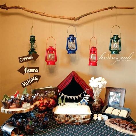 camping themed birthday party supplies it get any cuter so many great ideas for an adorabl… in ...