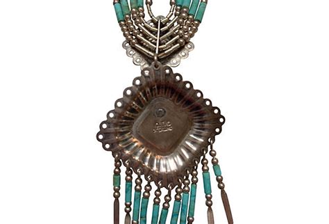 Navajo Turquoise & Sterling Necklace - Etsy