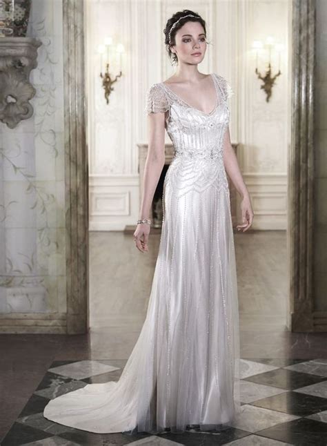 28 Sparkling Art Deco Wedding Dresses - Weddingomania