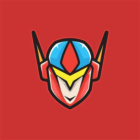 Robot head esport logo 4530424 Vector Art at Vecteezy