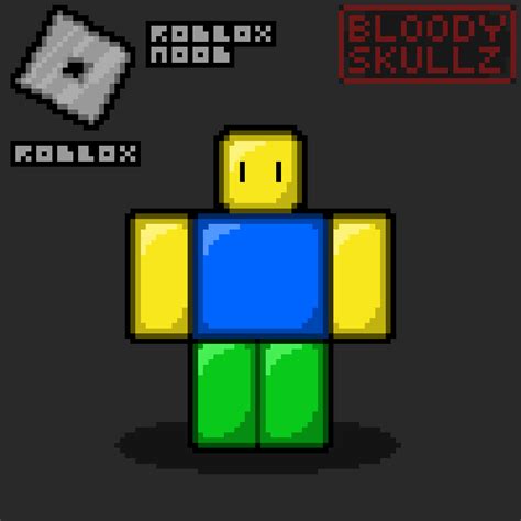 Pixilart - Roblox Noob by BloodySkullz