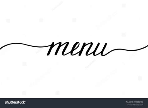 12,103 Menu Handwriting Images, Stock Photos & Vectors | Shutterstock