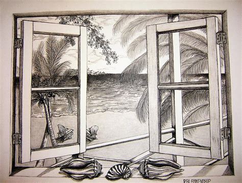 The Window view Drawing by Ralph Blankenship - Fine Art America