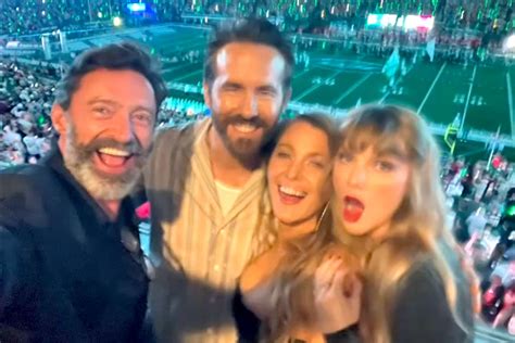 Hugh Jackman Shares Photo with Taylor Swift, Ryan Reynolds, Blake Lively