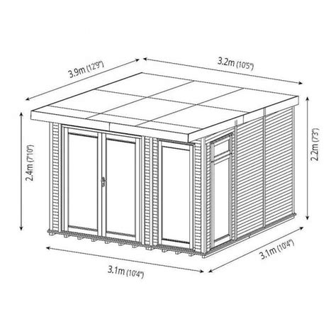 Mercia - 3m x 3m Insulated Garden Room - Garden Sheds Direct