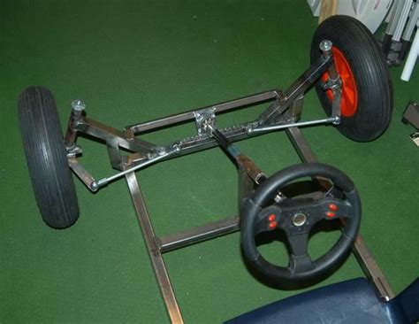 Go Kart Steering, Quadracycle, Go Kart Frame, Homemade Go Kart, Go Kart ...