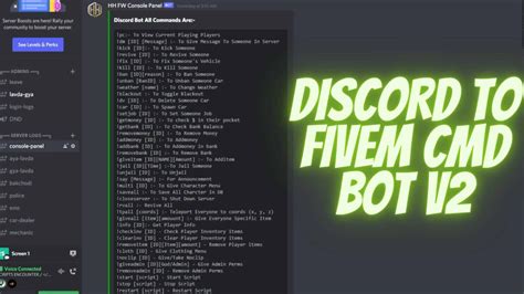 Control Your FiveM Server With Discord [Bot][Standalone] | Buy The Best ...