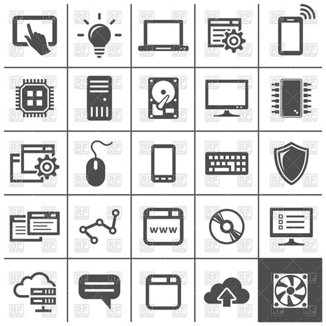 Computer technology icons - Network devices and connections, 51776, Icons and Emblems, download ...