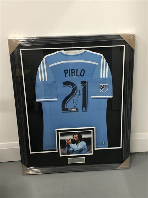 Andrea Pirlo Back Signed New York City FC Home Shirt (Professionally ...