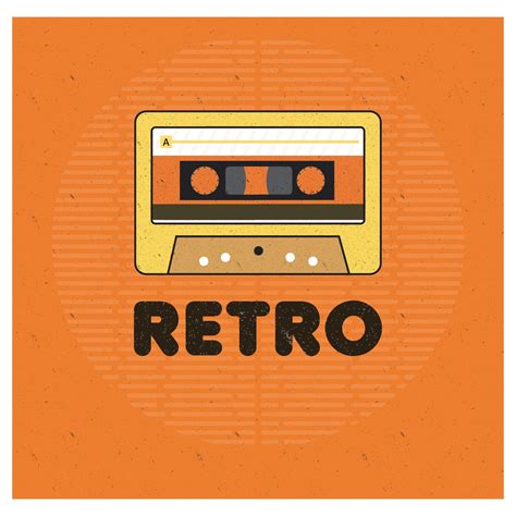 Retro theme cassette free vector illustration 2397813 Vector Art at Vecteezy