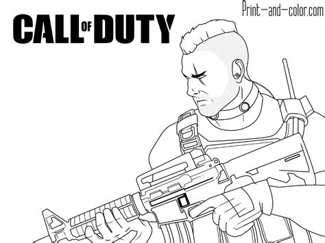 Call of duty coloring pages | Print and Color.com