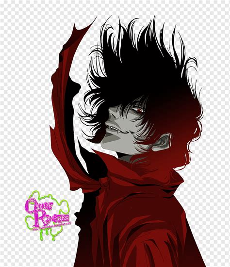 Alucard Hellsing Anime Fan art, Vampire, black Hair, manga, computer Wallpaper png | PNGWing