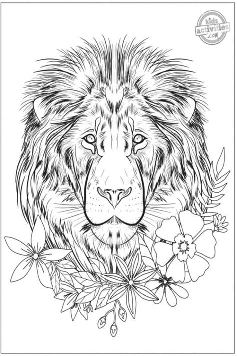 Coolest Animal Coloring Pages for Adults to Print & Color | Kids Activities Blog