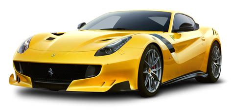 Yellow Ferrari F12tdf Car PNG Image | Ferrari, Car dealership, Old used cars