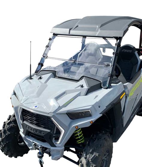 Polaris RZR Trail 900 Ultimate Full Folding Windshield (2021 and newer) | ClearlyTough