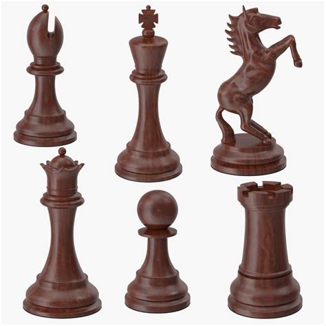 Chess Pieces Black 3D Model #AD ,#Pieces#Chess#Model#Black | Chess pieces, Knight chess, Chess