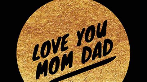 Love You Mom Dad In Yellow Circle With Black Background HD Mom Dad Wallpapers | HD Wallpapers ...