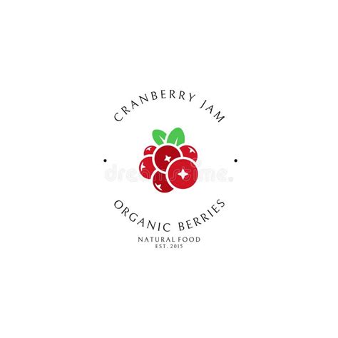 Cranberry Jam. Logo Template Stock Vector - Illustration of sweet ...