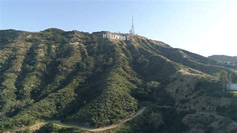 Aerial View Of The Hollywood Sign - Stock Video | Motion Array