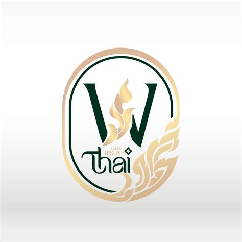 logotype design Thai art style 24684866 Vector Art at Vecteezy