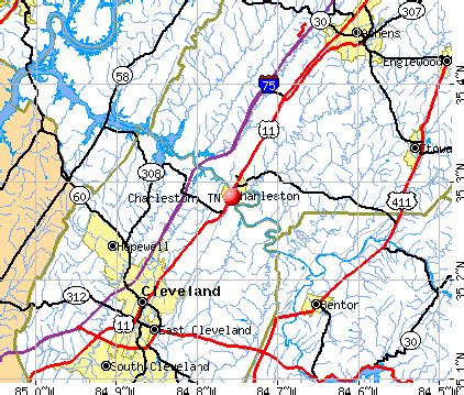 Charleston, Tennessee (TN 37310) profile: population, maps, real estate, averages, homes ...