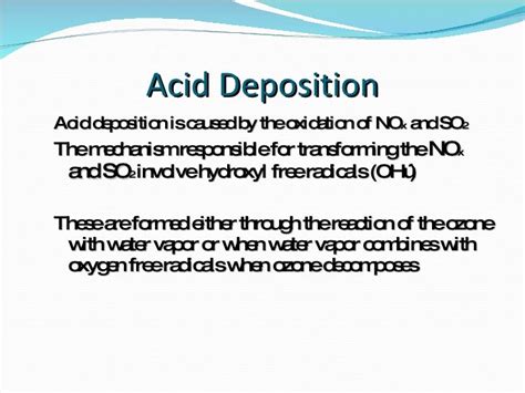 Acid Deposition