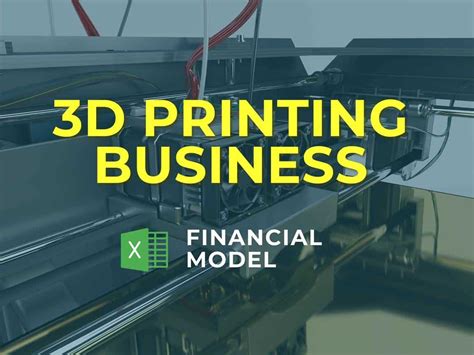 3D Printing Business Financial Model Template | eFinancialModels