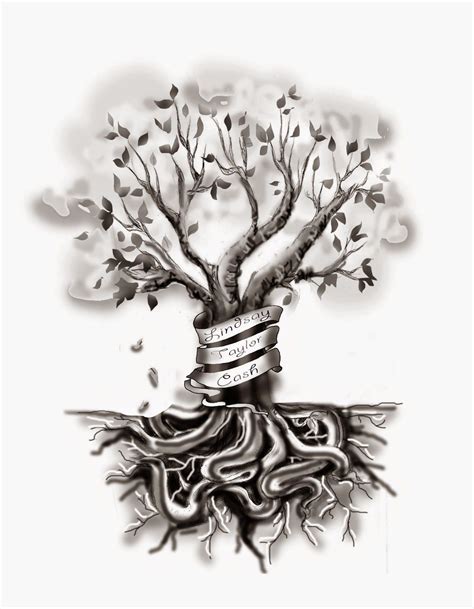 Pictures Of Family Tree Tattoos Designs