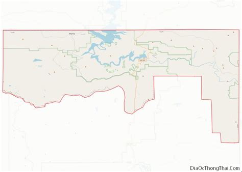 Map of Daggett County, Utah - Địa Ốc Thông Thái