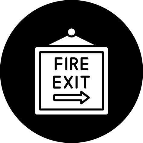 Fire Exit Vector Icon Style 22618476 Vector Art at Vecteezy