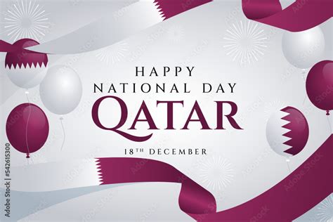 Qatar national day, Qatar independence day , december 18 th. Vector illustration. Stock Vector ...