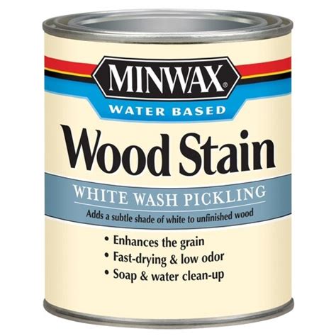 Minwax Water-Based White Wash Interior Stain (1-Quart) in the Interior Stains department at ...