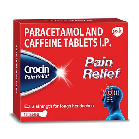 Crocin Pain Relief Tablet 15's Price, Uses, Side Effects, Composition ...