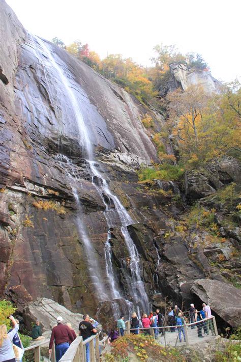 Hickory Nut Falls - Waterfall in Chimney Rock State Park