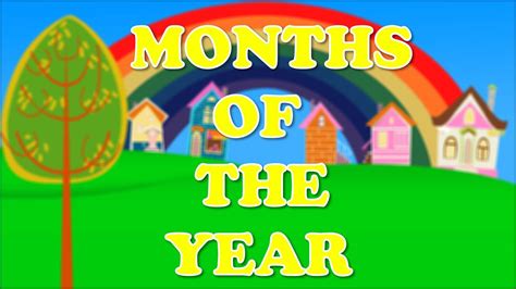 Months Of The Year Song Nursery Rhyme | Months in a year, Kindergarten ...