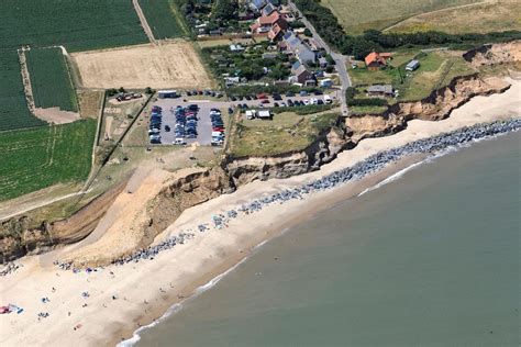 Happisburgh aerial image - Norfolk coastal erosion Norfolk Coast, Aerial Images, Erosion, Aerial ...