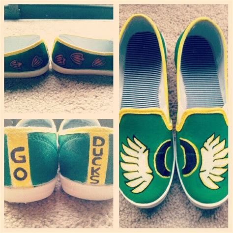 Custom University of Oregon duck shoes! #GoDucks Duck Shoes, University ...