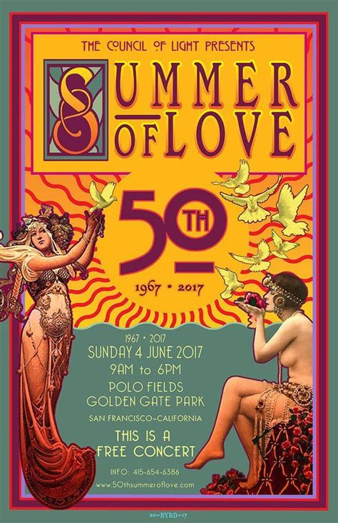 SUMMER OF LOVE Sunday 4 June 2017 San Francisco in 2020 | Summer of love, Vintage concert ...