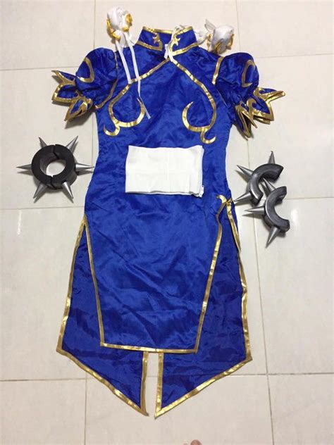 Chun Li Costume-Full Set, Women's Fashion, Dresses & Sets, Sets or ...