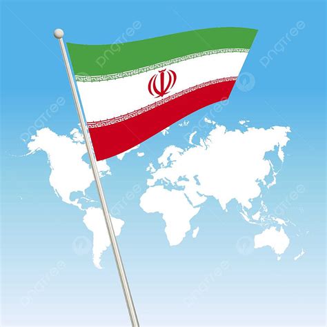 Iran Flag Vector PNG Images, Iran Flag Design Vector, Iran, Flag, Illustration PNG Image For ...