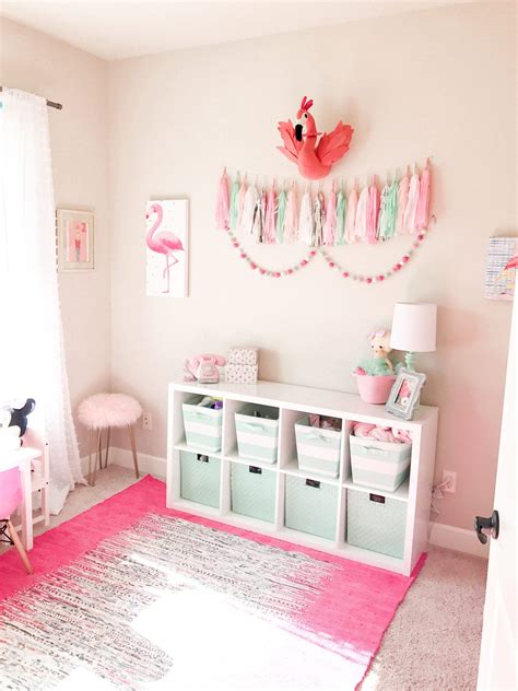 Pink and Mint Girls Playroom Tour