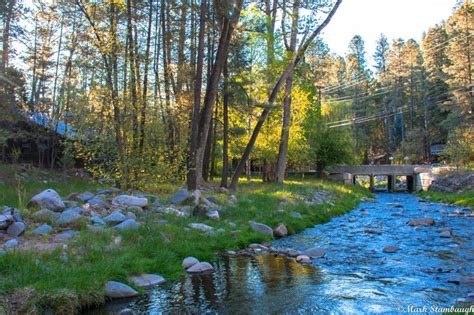 The Rio Ruidoso running through the Upper Canyon in #Ruidoso #NewMexicoTrue | River park, River ...