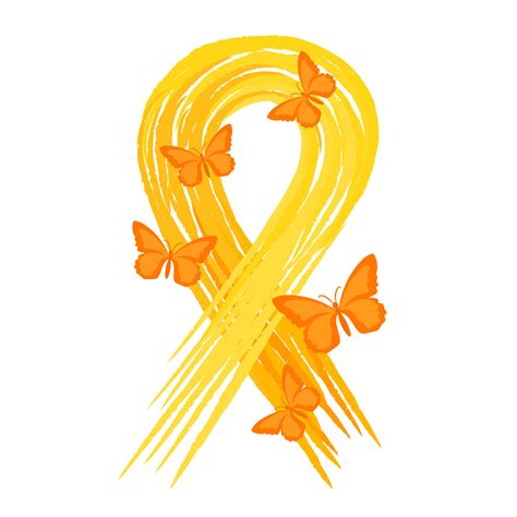 Childhood Cancer Awareness Ribbon 19188083 Vector Art at Vecteezy