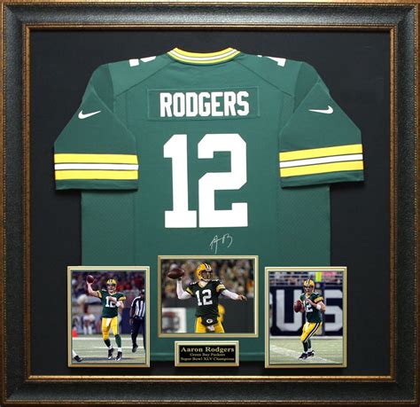 Aaron Rodgers Signed Jersey | Aaron Rodgers Autographed Jersey | Framed ...